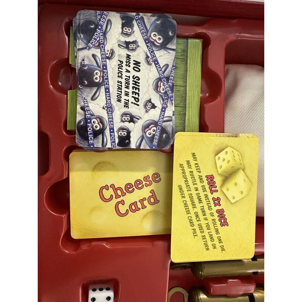 Wallace & Gromit's Fleeced Game Sheep Rustling Board Game Missing One Whistle